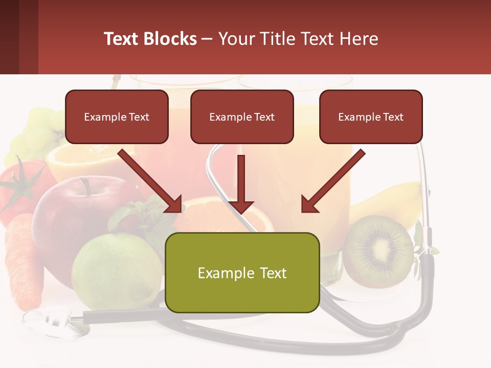 A Medical Powerpoint Presentation With Fruits And Vegetables PowerPoint Template