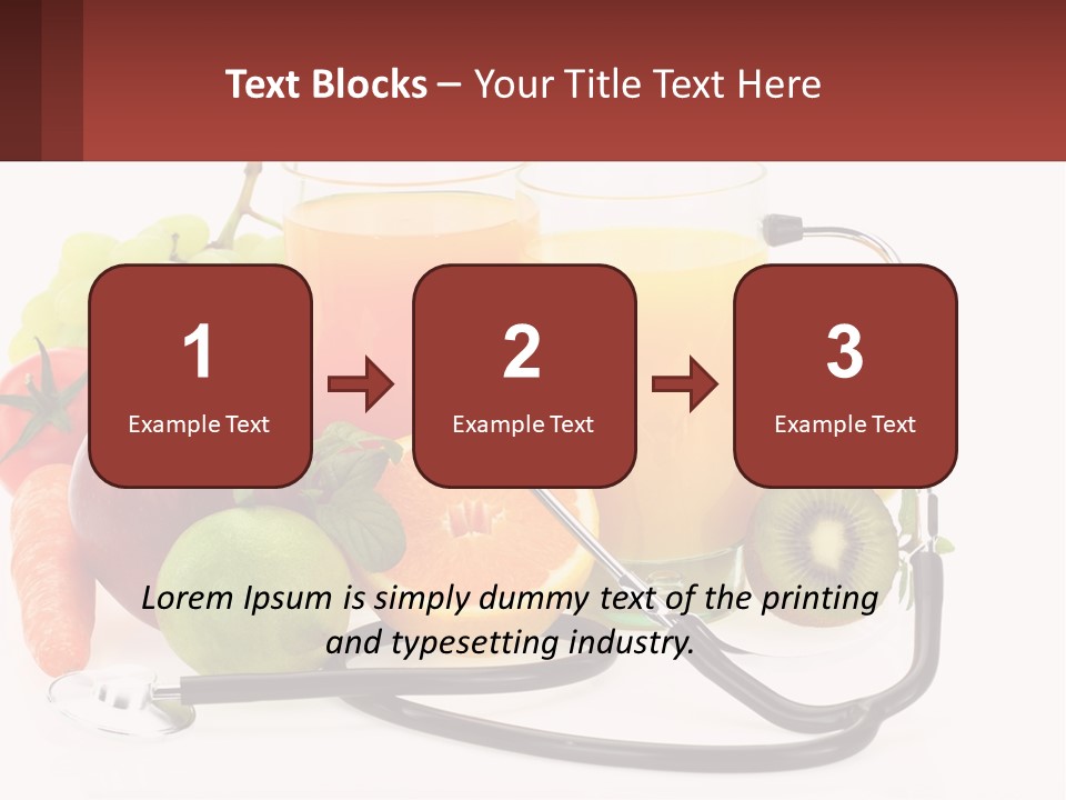 A Medical Powerpoint Presentation With Fruits And Vegetables PowerPoint Template