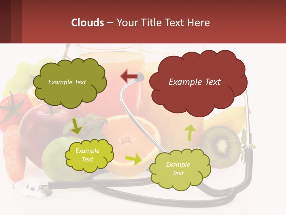 A Medical Powerpoint Presentation With Fruits And Vegetables PowerPoint Template