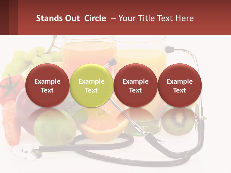 A Medical Powerpoint Presentation With Fruits And Vegetables PowerPoint Template