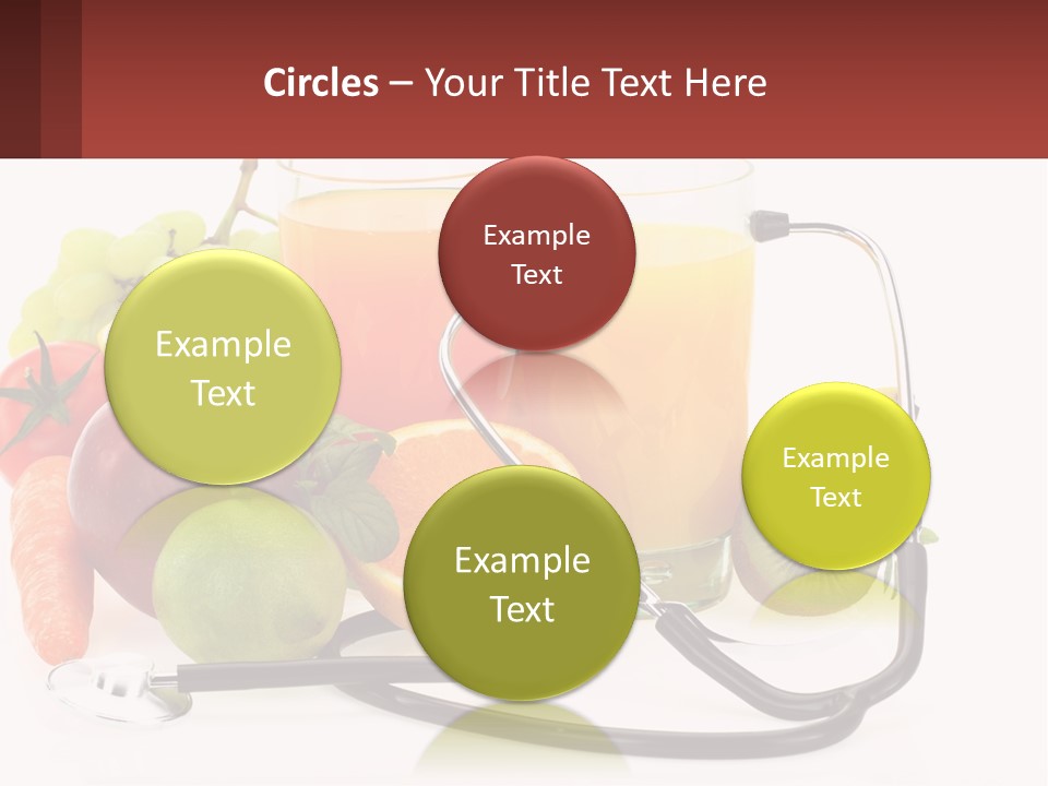 A Medical Powerpoint Presentation With Fruits And Vegetables PowerPoint Template