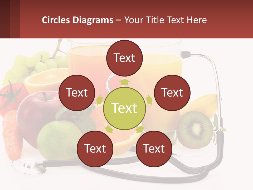 A Medical Powerpoint Presentation With Fruits And Vegetables PowerPoint Template
