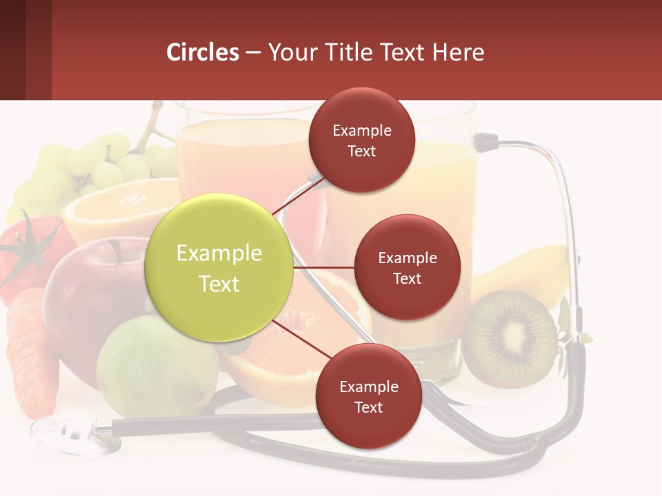 A Medical Powerpoint Presentation With Fruits And Vegetables PowerPoint Template