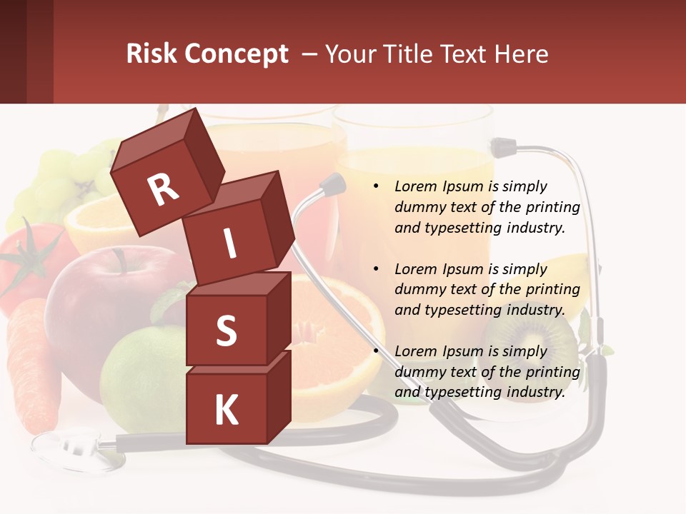 A Medical Powerpoint Presentation With Fruits And Vegetables PowerPoint Template