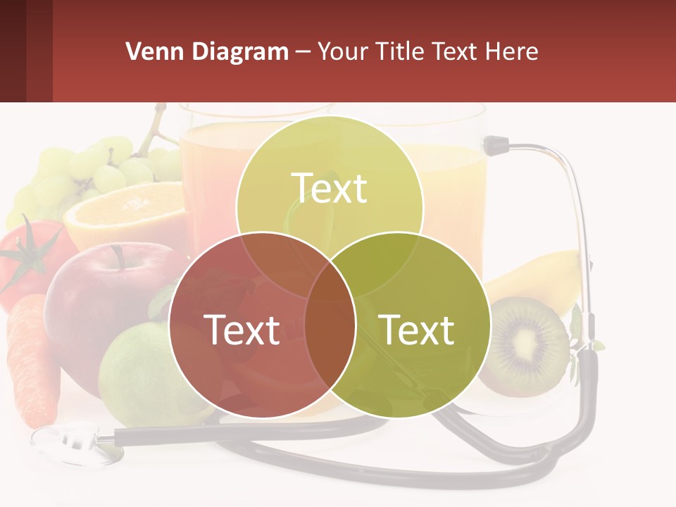A Medical Powerpoint Presentation With Fruits And Vegetables PowerPoint Template