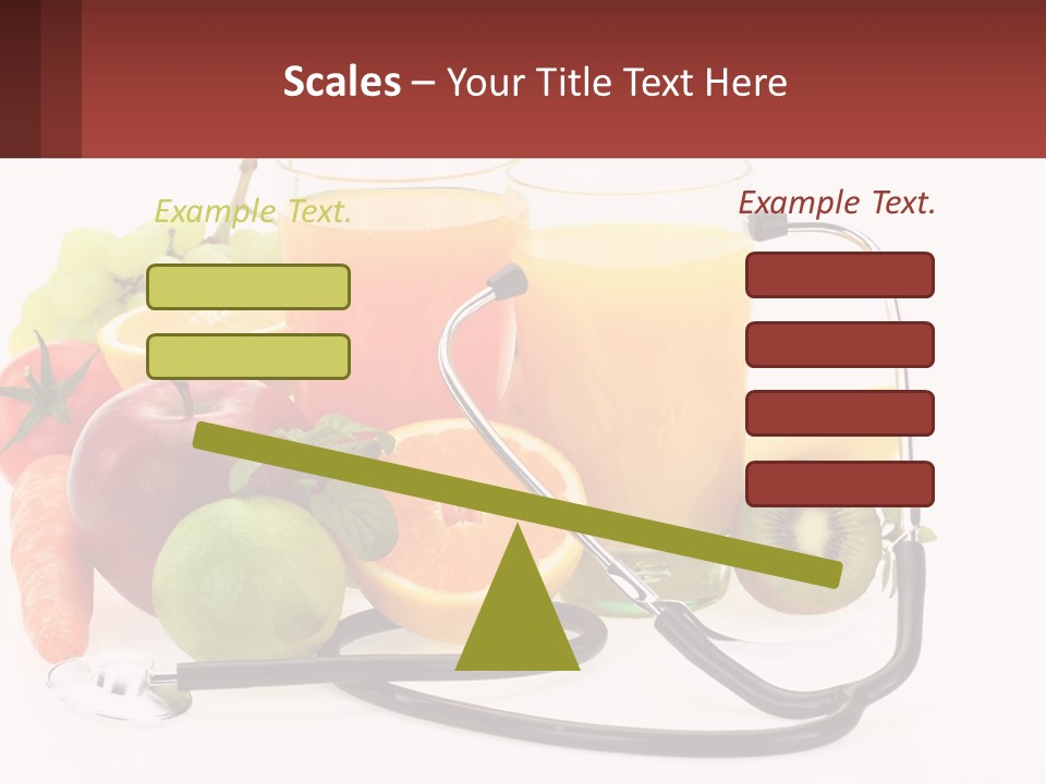 A Medical Powerpoint Presentation With Fruits And Vegetables PowerPoint Template