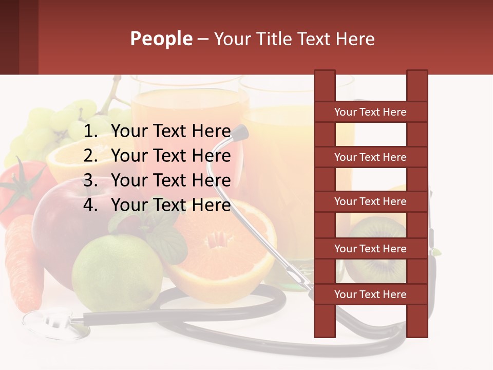 A Medical Powerpoint Presentation With Fruits And Vegetables PowerPoint Template
