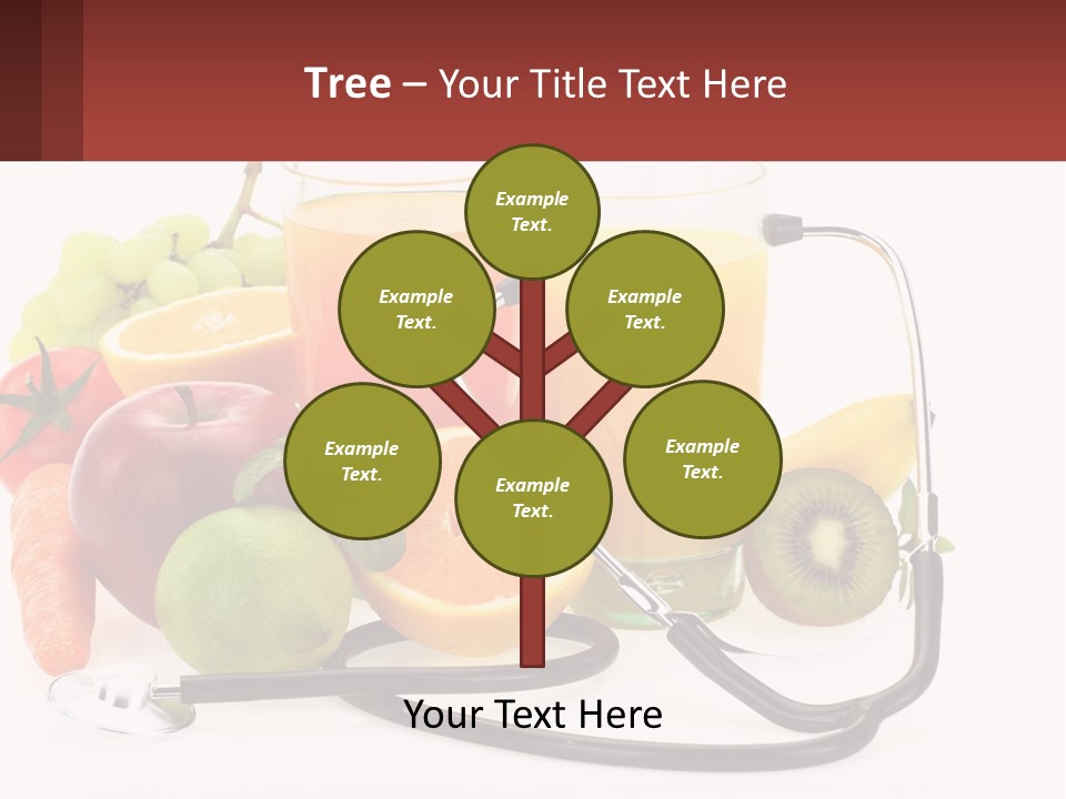 A Medical Powerpoint Presentation With Fruits And Vegetables PowerPoint Template