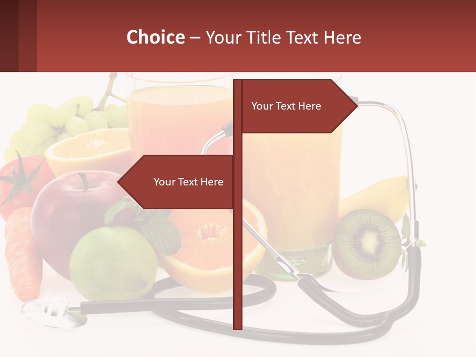 A Medical Powerpoint Presentation With Fruits And Vegetables PowerPoint Template