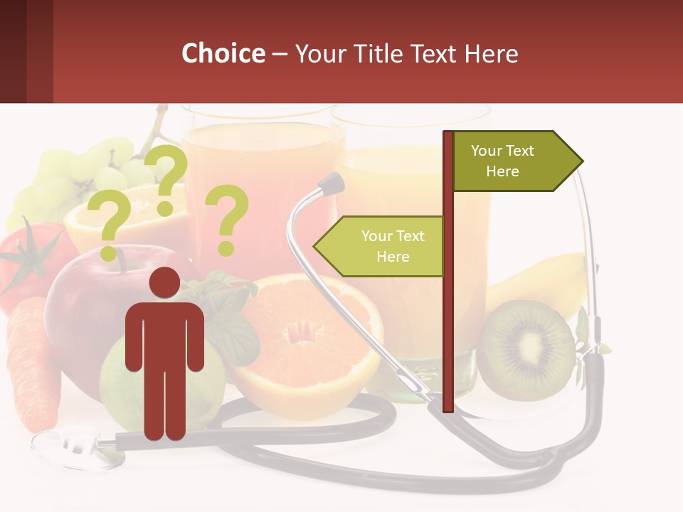 A Medical Powerpoint Presentation With Fruits And Vegetables PowerPoint Template