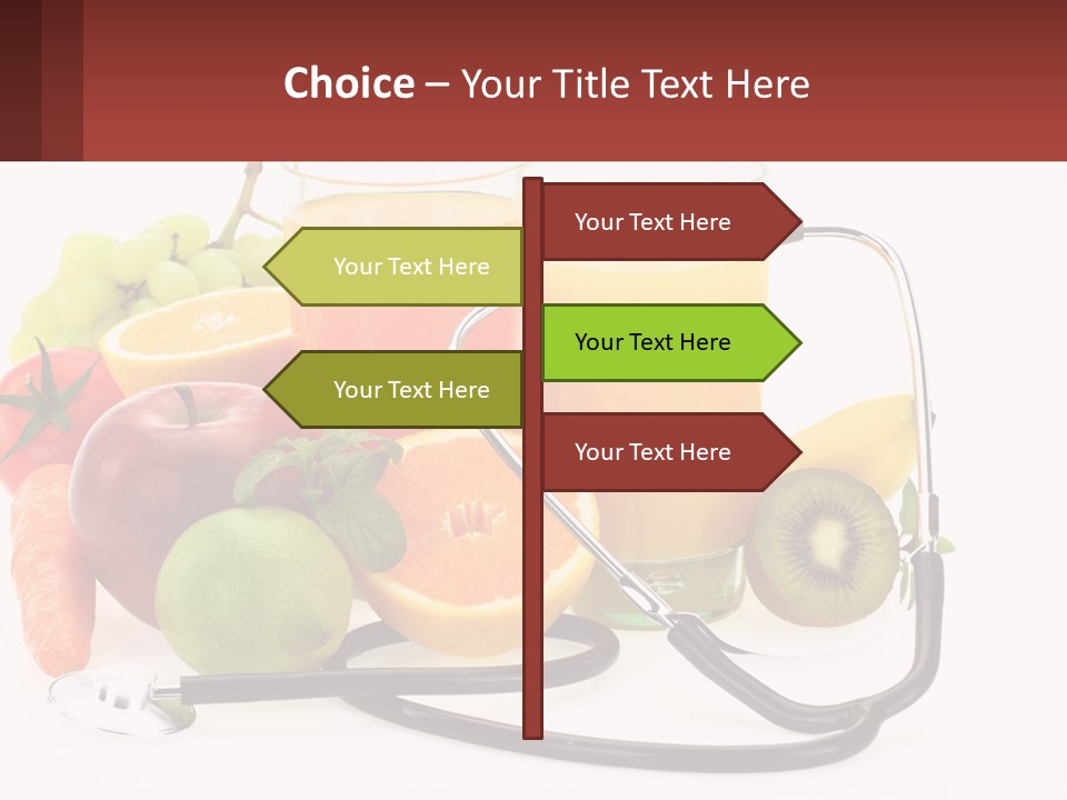 A Medical Powerpoint Presentation With Fruits And Vegetables PowerPoint Template