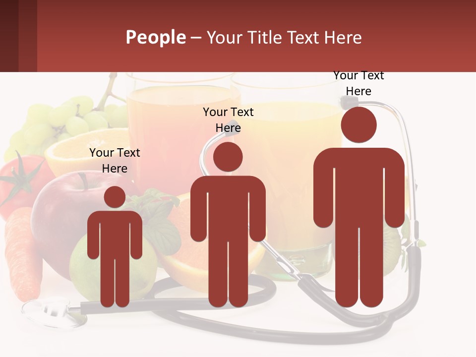 A Medical Powerpoint Presentation With Fruits And Vegetables PowerPoint Template