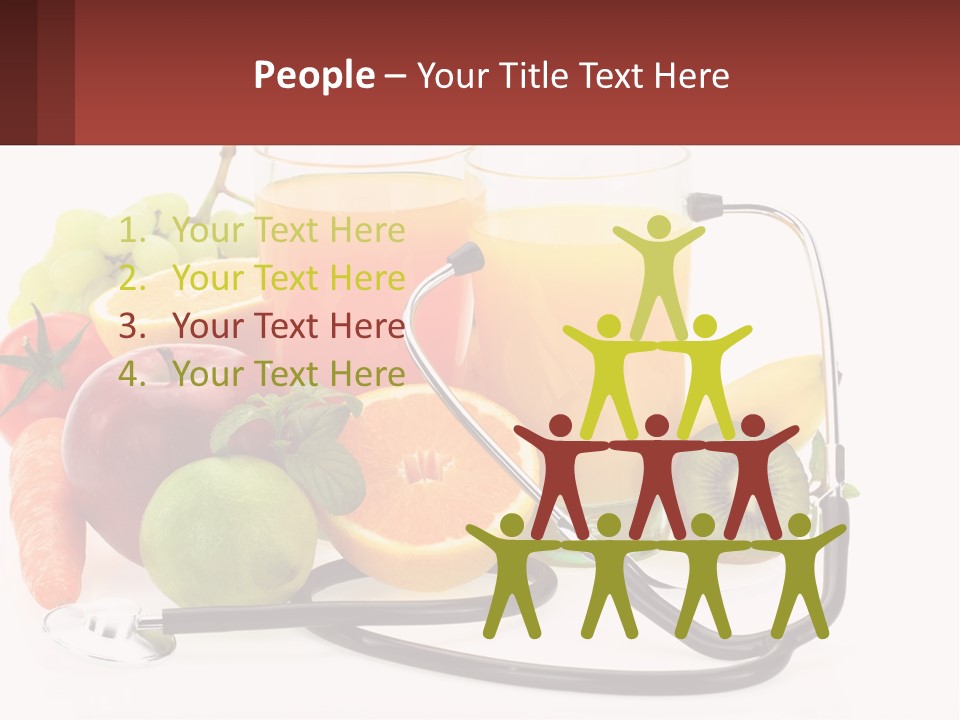 A Medical Powerpoint Presentation With Fruits And Vegetables PowerPoint Template