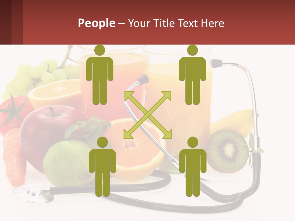 A Medical Powerpoint Presentation With Fruits And Vegetables PowerPoint Template