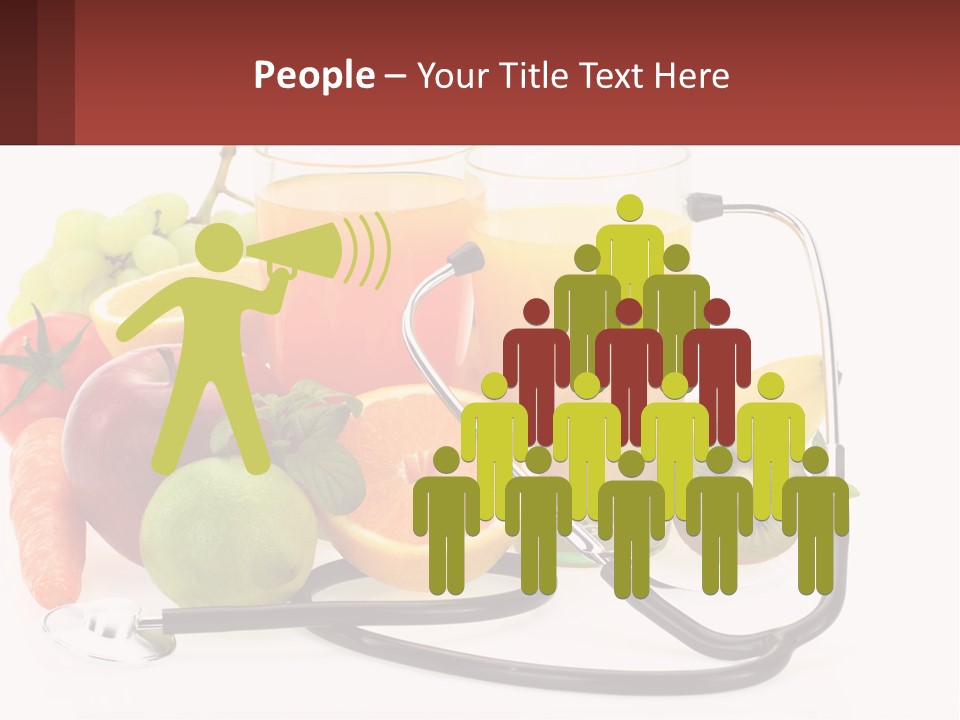 A Medical Powerpoint Presentation With Fruits And Vegetables PowerPoint Template