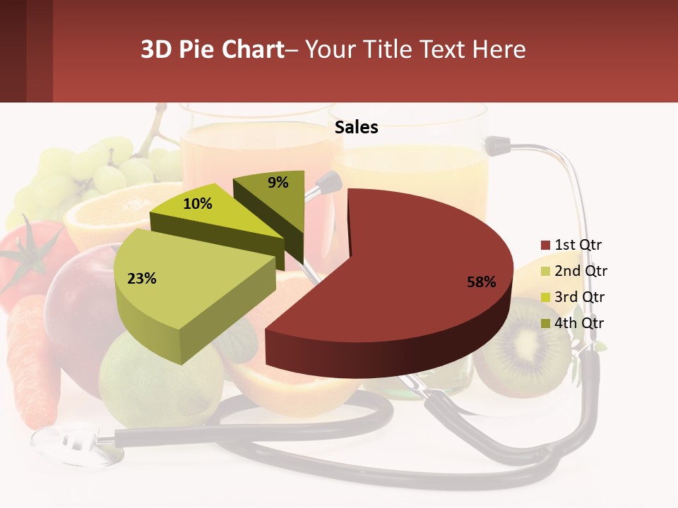 A Medical Powerpoint Presentation With Fruits And Vegetables PowerPoint Template