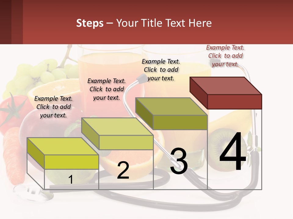 A Medical Powerpoint Presentation With Fruits And Vegetables PowerPoint Template