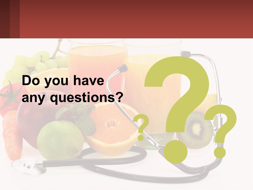 A Medical Powerpoint Presentation With Fruits And Vegetables PowerPoint Template
