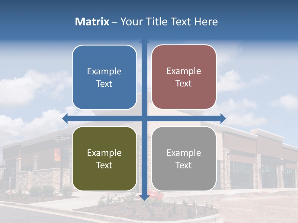 A Picture Of A Building With A Sky Background PowerPoint Template