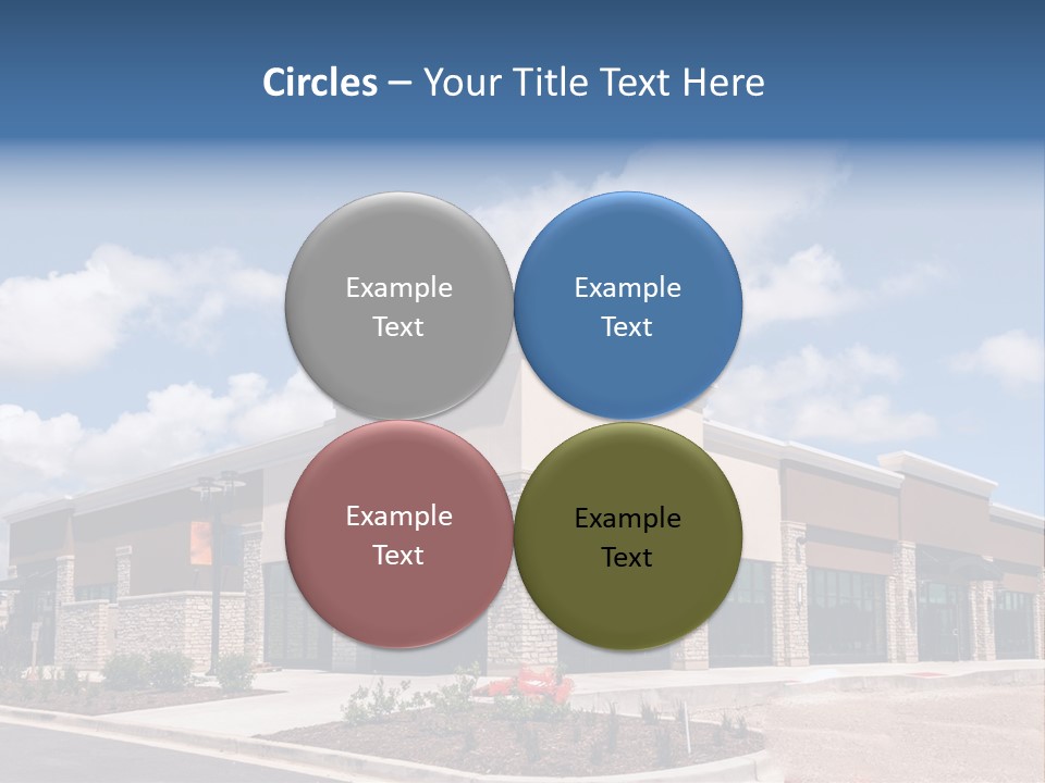 A Picture Of A Building With A Sky Background PowerPoint Template