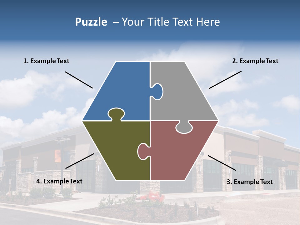 A Picture Of A Building With A Sky Background PowerPoint Template