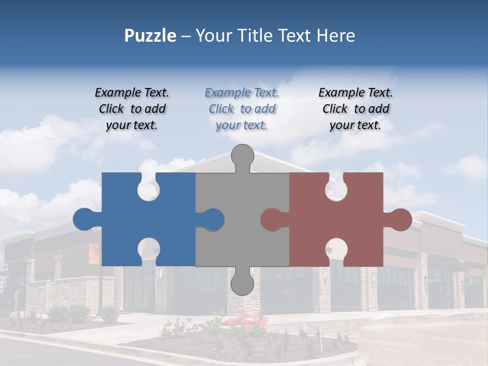 A Picture Of A Building With A Sky Background PowerPoint Template