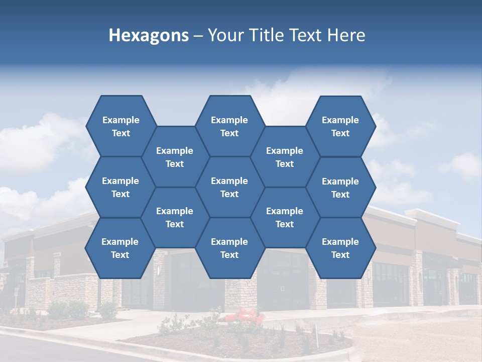 A Picture Of A Building With A Sky Background PowerPoint Template