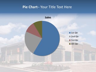 A Picture Of A Building With A Sky Background PowerPoint Template