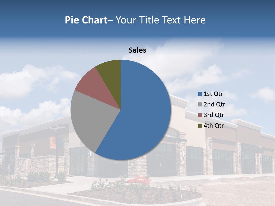 A Picture Of A Building With A Sky Background PowerPoint Template