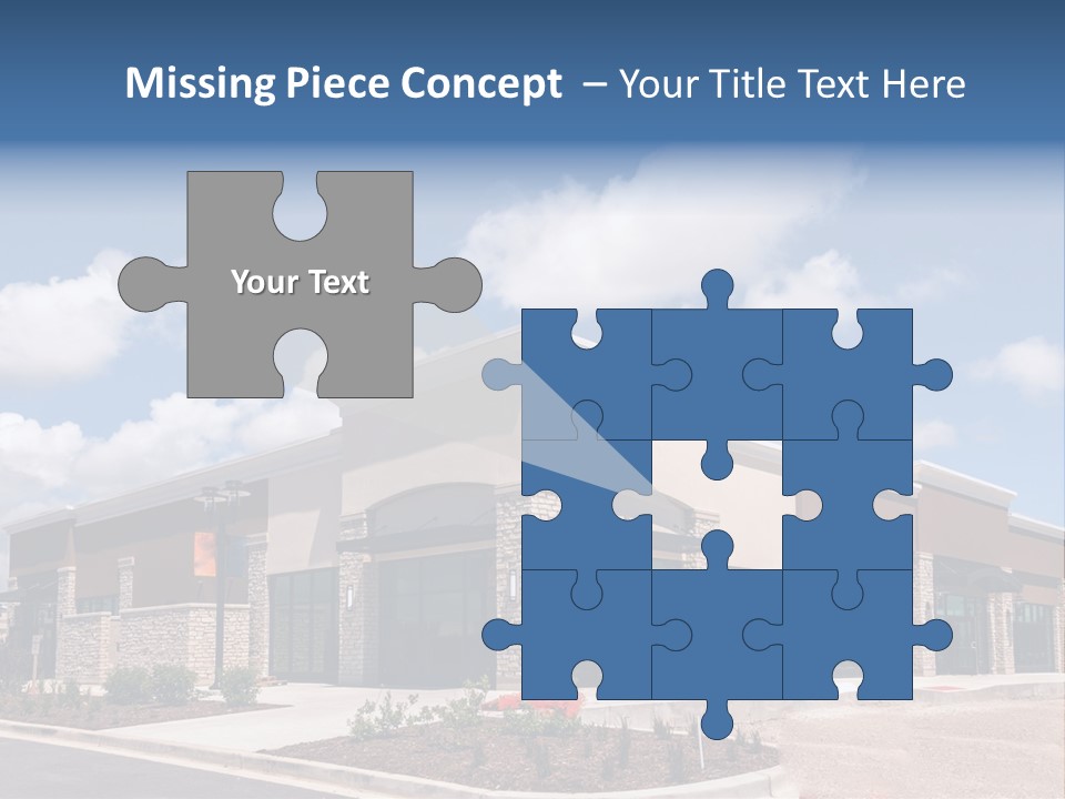 A Picture Of A Building With A Sky Background PowerPoint Template