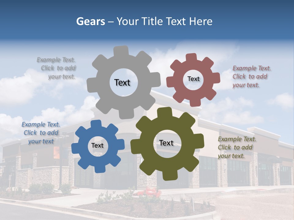 A Picture Of A Building With A Sky Background PowerPoint Template