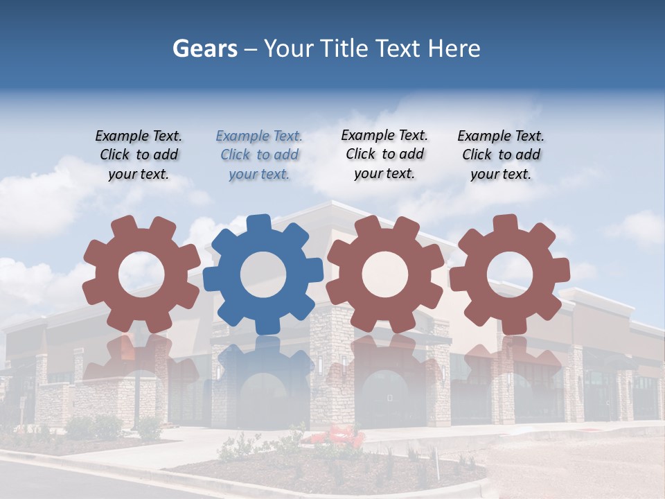 A Picture Of A Building With A Sky Background PowerPoint Template