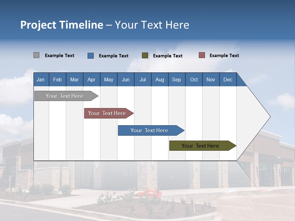 A Picture Of A Building With A Sky Background PowerPoint Template
