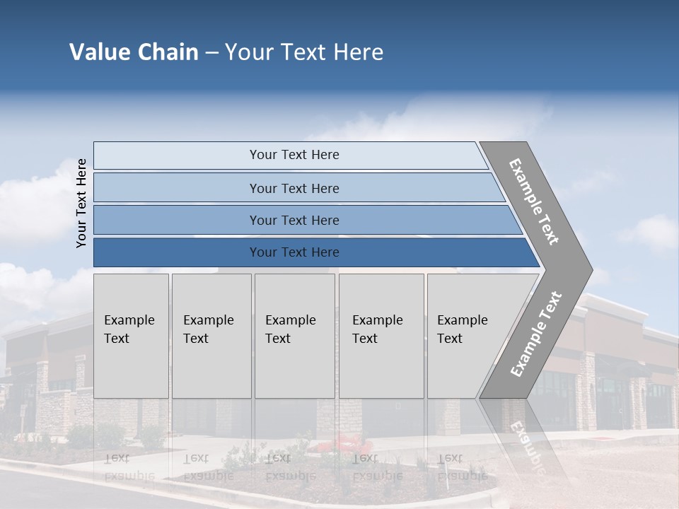 A Picture Of A Building With A Sky Background PowerPoint Template