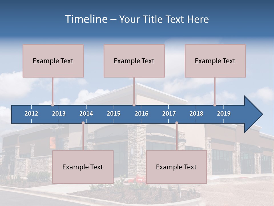 A Picture Of A Building With A Sky Background PowerPoint Template