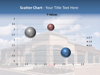 A Picture Of A Building With A Sky Background PowerPoint Template