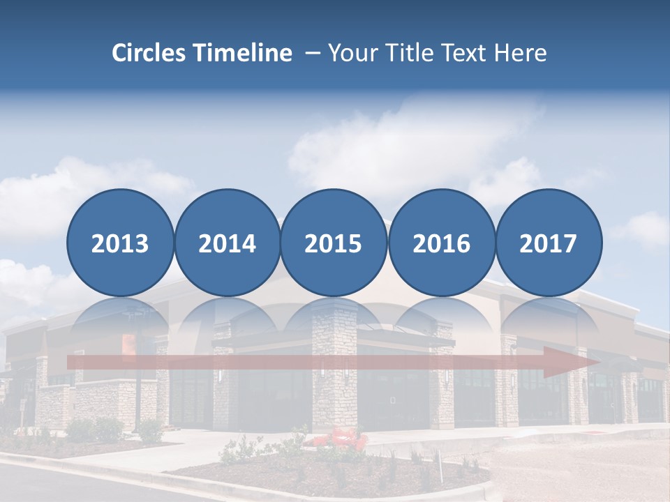 A Picture Of A Building With A Sky Background PowerPoint Template