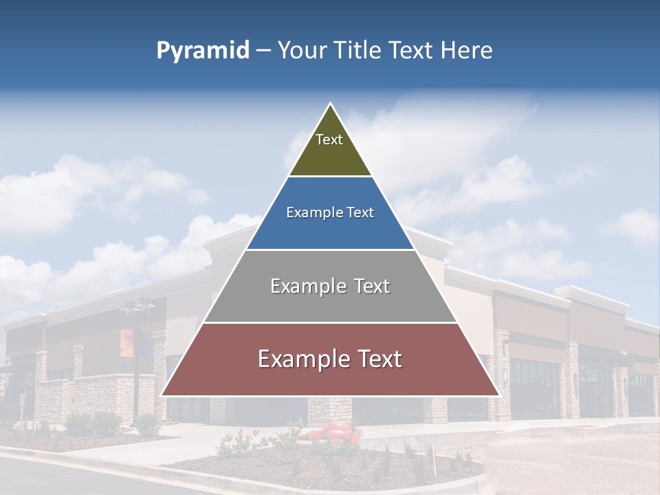 A Picture Of A Building With A Sky Background PowerPoint Template