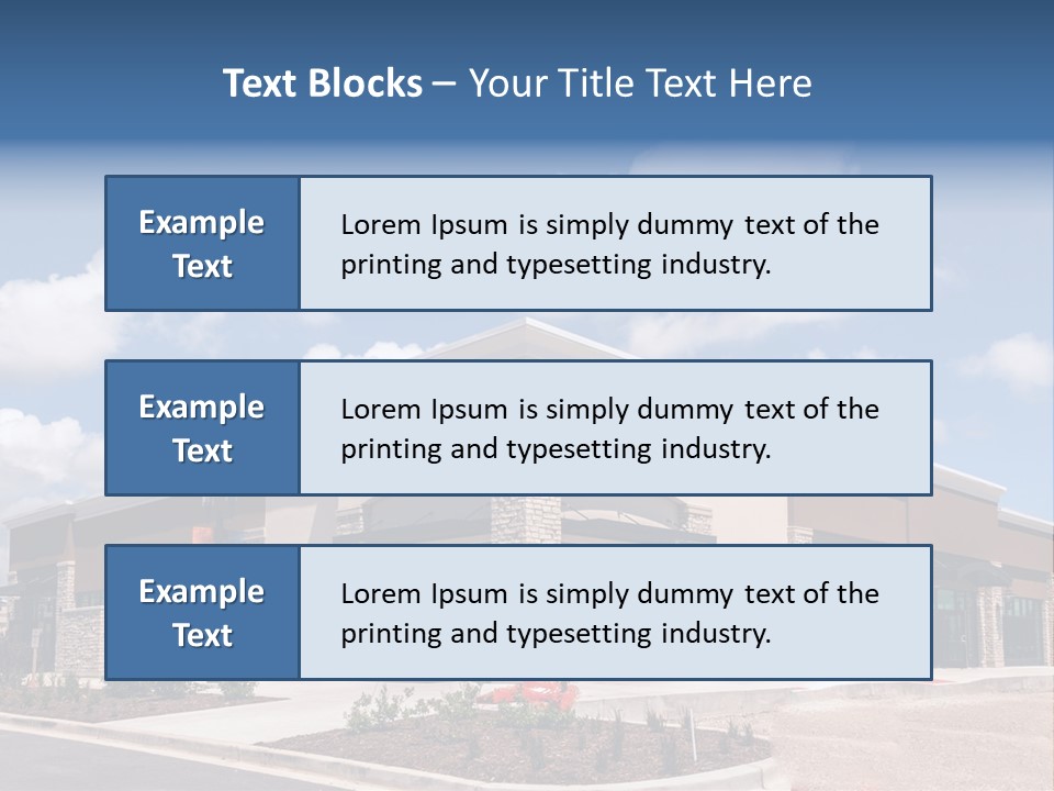 A Picture Of A Building With A Sky Background PowerPoint Template