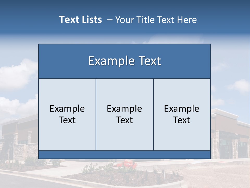 A Picture Of A Building With A Sky Background PowerPoint Template