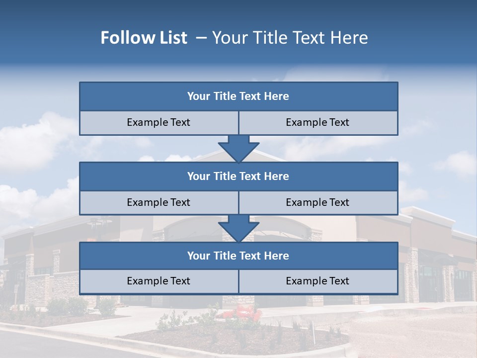 A Picture Of A Building With A Sky Background PowerPoint Template