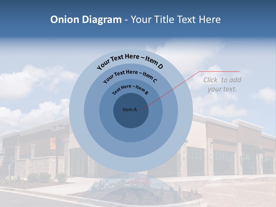 A Picture Of A Building With A Sky Background PowerPoint Template