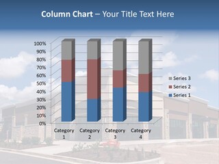 A Picture Of A Building With A Sky Background PowerPoint Template