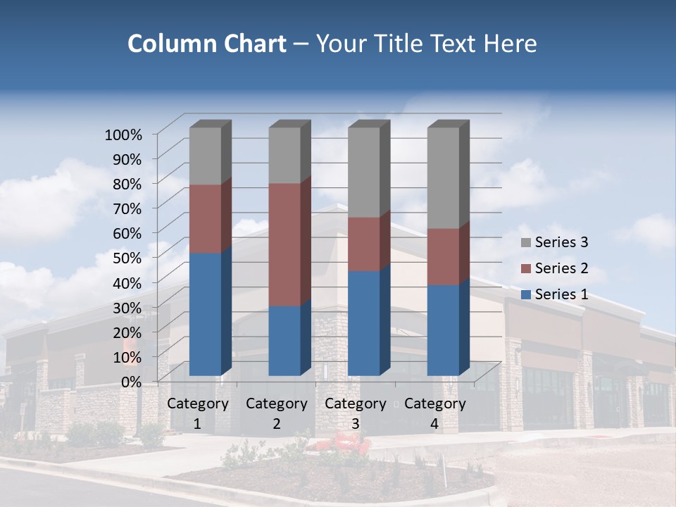 A Picture Of A Building With A Sky Background PowerPoint Template