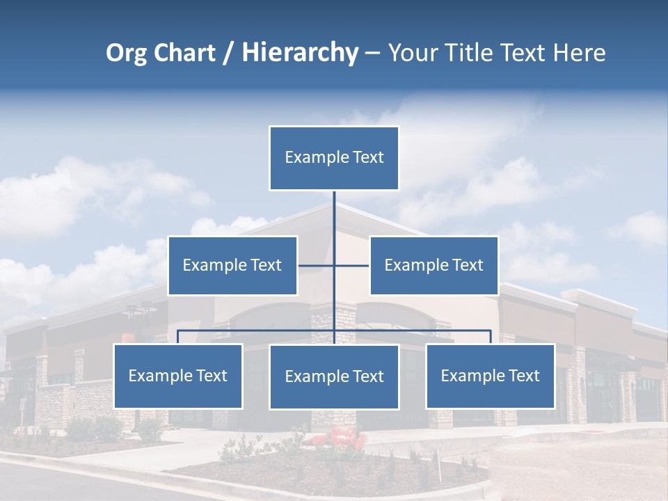 A Picture Of A Building With A Sky Background PowerPoint Template