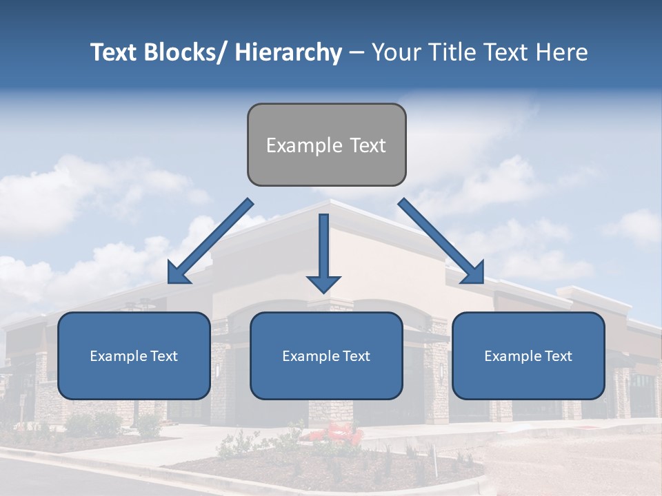A Picture Of A Building With A Sky Background PowerPoint Template