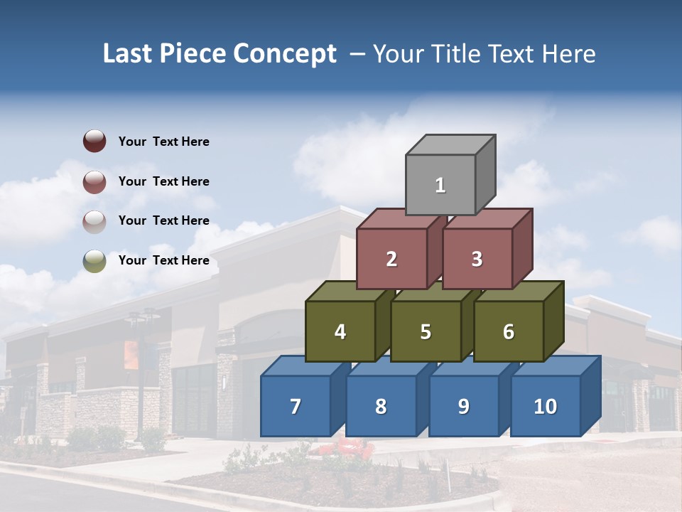 A Picture Of A Building With A Sky Background PowerPoint Template
