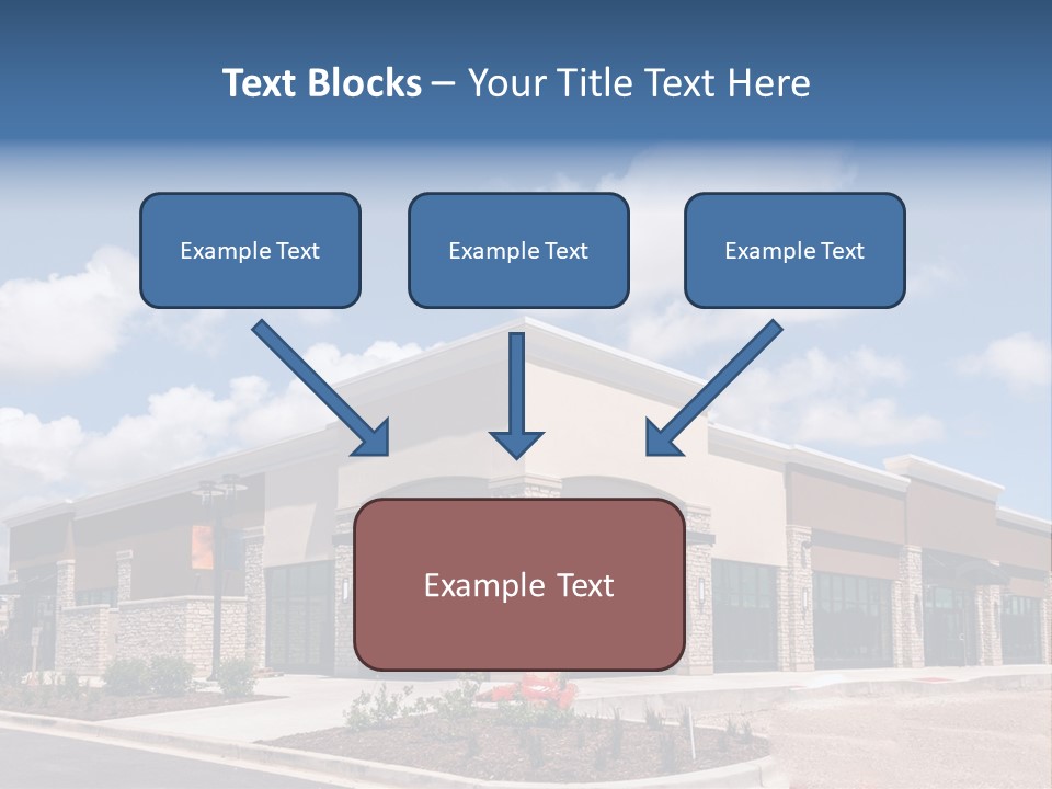 A Picture Of A Building With A Sky Background PowerPoint Template