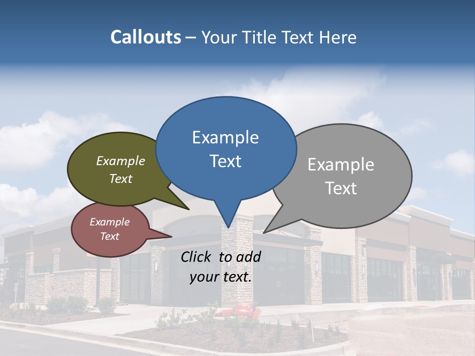 A Picture Of A Building With A Sky Background PowerPoint Template