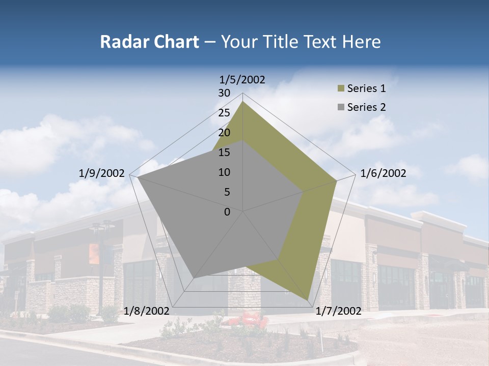 A Picture Of A Building With A Sky Background PowerPoint Template